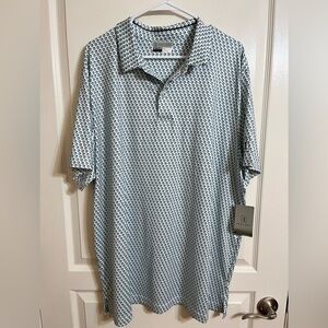NWT PGA Tour Men'sPatterned Polo Shirt